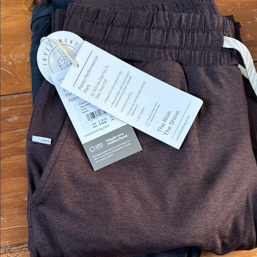 Vuori Dark Brown Joggers